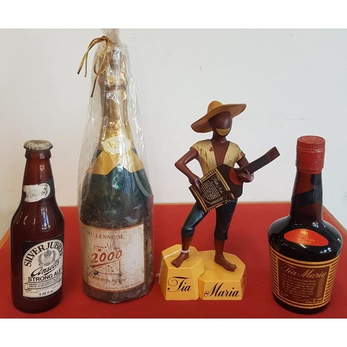 217 - Tia Maria Advertisement along with bottle of Tia Maria and two others