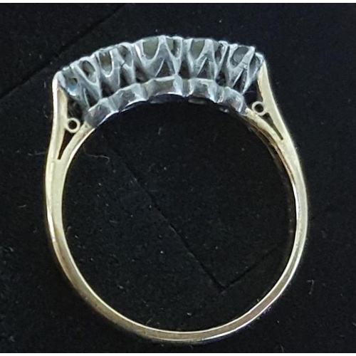 242 - 18ct Gold Five-Stone Diamond ring (approx. 1/2 Carat)