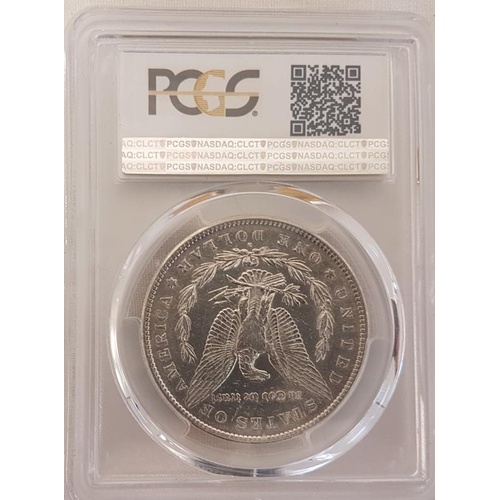 259 - 1891 S Morgan Silver Dollar - Grade AU53