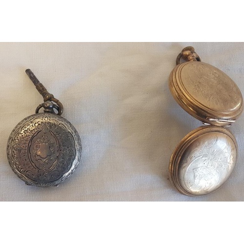 262 - Silver Cased Pocket Watch (A/F), (stamped 0.935) and a yellow metal case pocket watch (2)