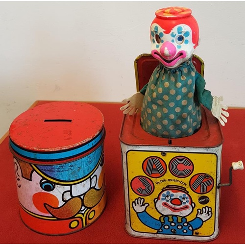 320 - Jack-in-the-Box Toy and Money Box