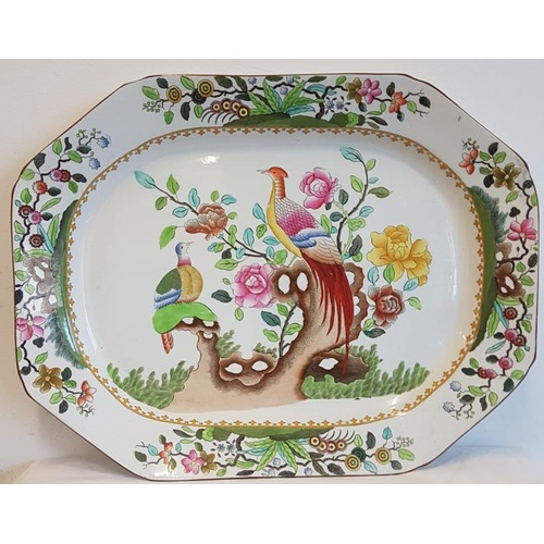 326 - George Jones Turkey Platter (c. 1880)