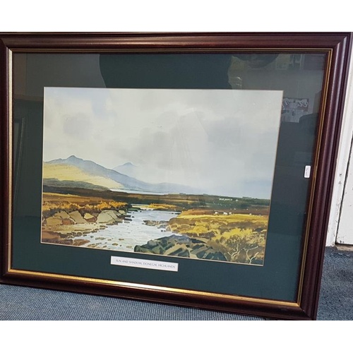 364 - John Skelton Print 'Highlands of Donegal' - Overall c. 31 x 25ins