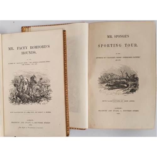 399 - Surtees. Mr Facey Romford’s Hounds. 1865. 1st edit. And Surtees. Mr Sponge’s Sporting Tour. 1853. 1s... 