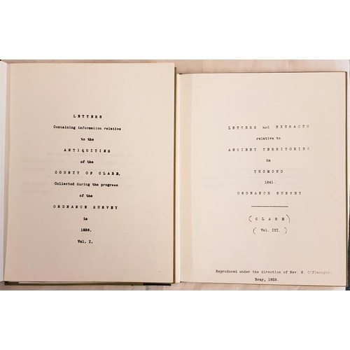 420 - John O’Donovan. Letters Containing Information relating to Antiquities of the County of Clare. Facsi... 