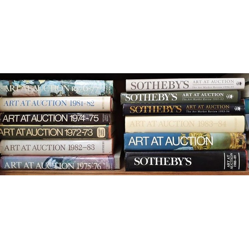 473 - Run of 25 Vols of Sothebys Art At Auction Reference Books