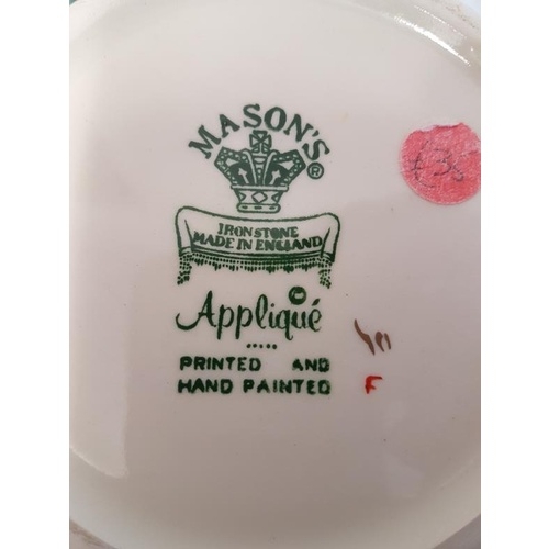 493 - Mason's Ironstone Applique Pattern Vase and a Mason's Ginger Jar (2)