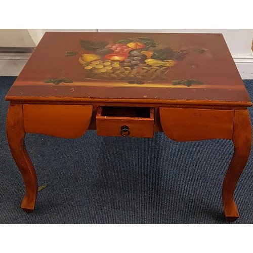 541 - Painted Side Table - 24 x 16 x 15.5ins