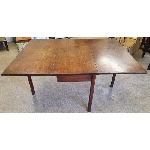 546 - Georgian Mahogany Drop Leaf Dining Table - 58.5 x 43.5 x 28ins tall