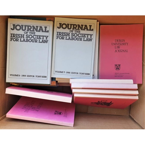 5 - Irish Law Books - The Irish Jurist and Journal of the Irish Society for Labour Law - two boxes of... 