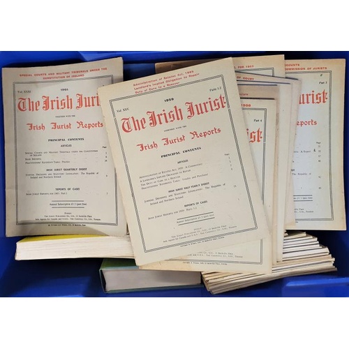5 - Irish Law Books - The Irish Jurist and Journal of the Irish Society for Labour Law - two boxes of... 