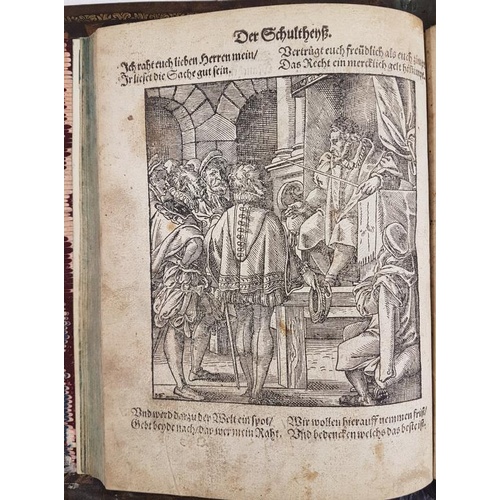 16 - J. Amman. Stamm und Wappenbuch. 1579. 1st edit. 3 page introduction in German text and numerous attr... 