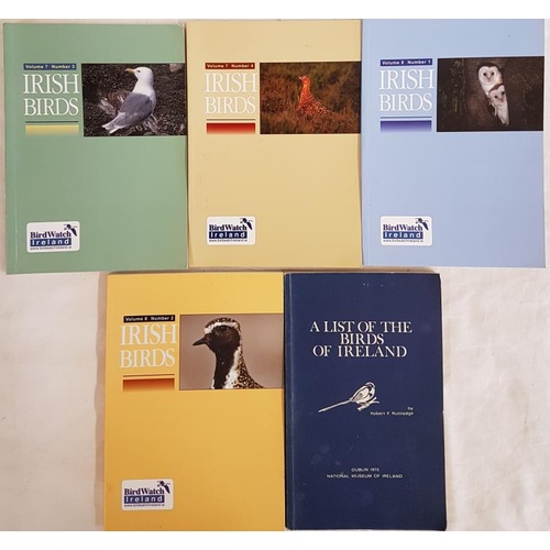 19 - Birdwatch Ireland - Four issues of Irish Birds for years 2004, 2005, 2006, 2007, softcovers. Illustr... 