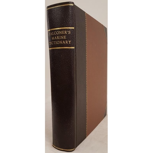 28 - William Falconer. A New Universal Dictionary of The Marine. 1815. 42 fine plates, 7 folding. Half la... 