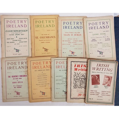 43 - Irish Writings and Poetry Ireland. 9 vols.