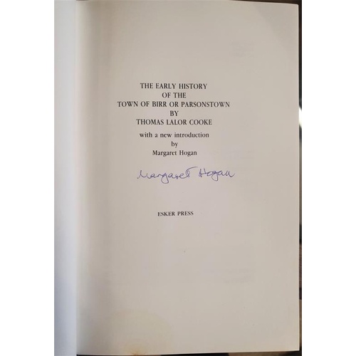 45 - Cooke's History of Birr, with introduction and signed by Margaret Hogan