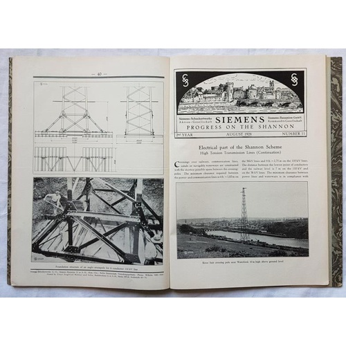 77 - Siemens. Progress on the Shannon. Second Year 1927-1928. 12 Numbers, all issued in the Second year. ... 