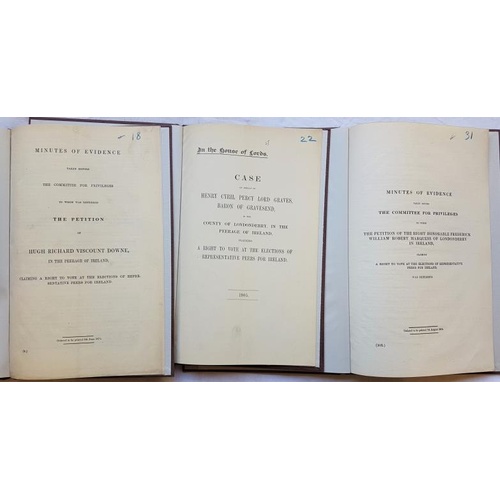78 - (Irish Peerage Claims) House of Lords. Henry Cyril Percy, Lord Graves, Baron of Gravesend, County of... 