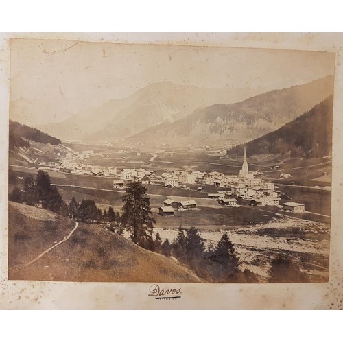 84 - C.P. (possibly Countess Portarlington) Switzerland. 1890. Folio. Half calf. 100 pages. 20 pages in m... 