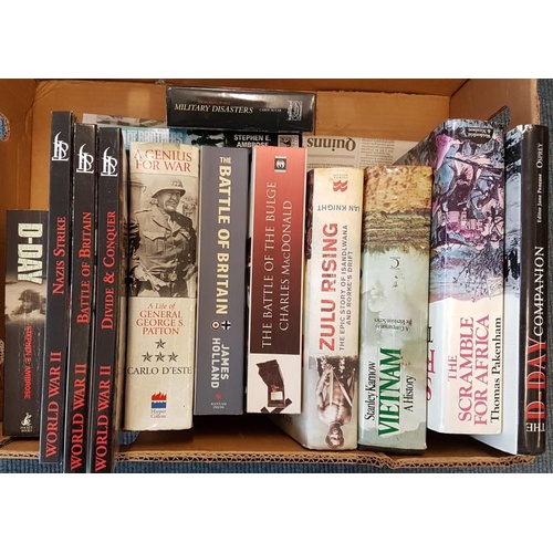 95 - Box of Military History – subjects include the Second World War, Zulu Rising, Vietnam, military disa... 