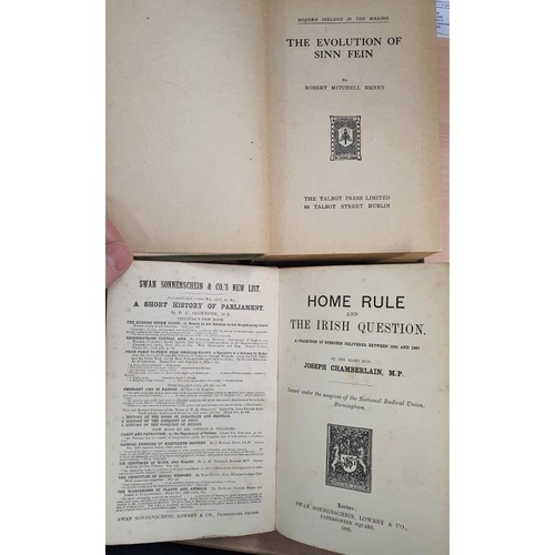 104 - Home Rule and the Irish Question by the Right Hon. Joseph Chamberlain M.P. along with The Evolution ... 