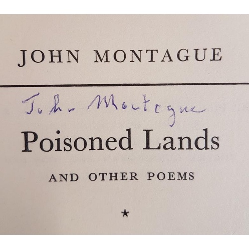 106 - Poisoned Lands, 1961, First Edition, Signed – John Montague, The Dolmen, 1962, First Edition T... 