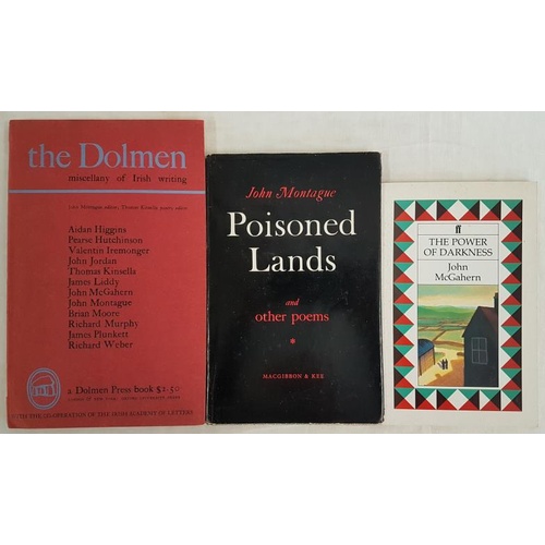 106 - Poisoned Lands, 1961, First Edition, Signed – John Montague, The Dolmen, 1962, First Edition T... 