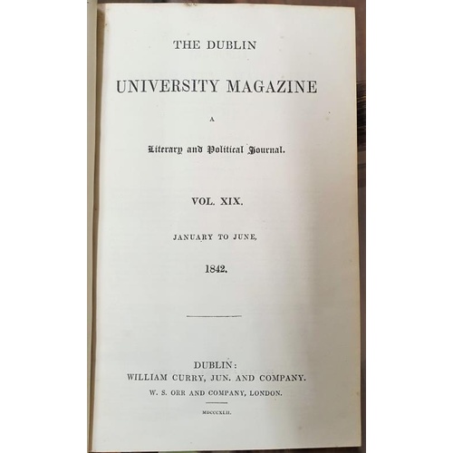 534 - Dublin University Magazine (1830-40s), c.18 vols