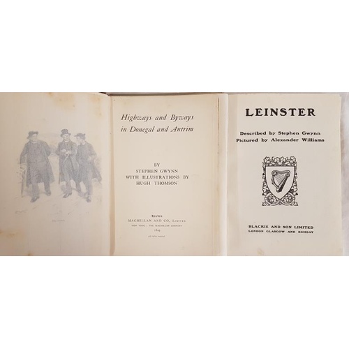 542 - Gwynn, Stephen Lucius,  Thomson, Hugh ( - ), (illus.) -  Highways and byways in Donegal and Antrim /... 