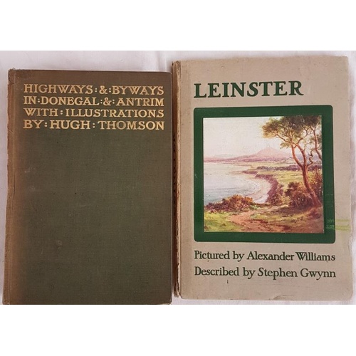 542 - Gwynn, Stephen Lucius,  Thomson, Hugh ( - ), (illus.) -  Highways and byways in Donegal and Antrim /... 