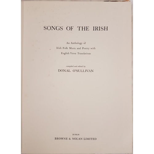 558 - Donal O'Sullivan - Songs of the Irish: An Anthology of Irish Folk Music and Poetry with English Vers... 