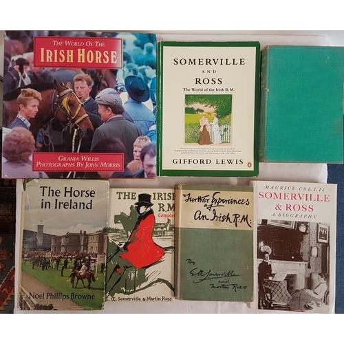 585 - Irish interest equestrian lot six hardbacks and one softcover. Somerville, E.OE. & Ross, Martin ... 