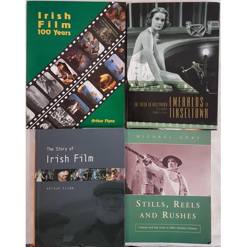 593 - Irish Cinema lot – Arthur Flynn- Irish Film 100 years. Softcover 1996.Pages 186 folio. Illustrated b... 