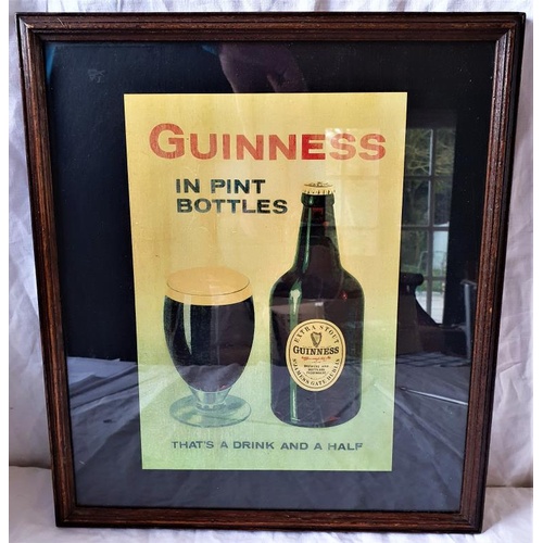 4 - framed Guinness Print - 18 x 13ins