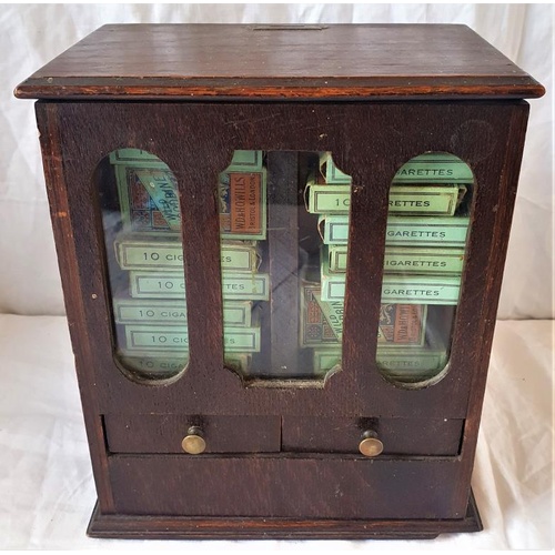11 - Rare Early 20th Century Cigarette Vending Machine (Barsay Ltd., 76 West St. Mansions, Brighton with ... 