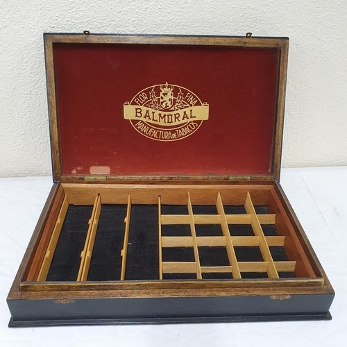 37 - Early to mid 20th Century Balmoral Tobacco Case with fitted interior, c.16.5 x 10in