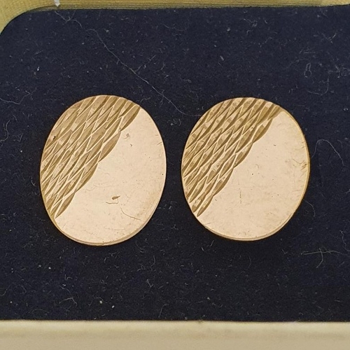 85 - Pair of 9ct Gold Cufflinks - 3 grams