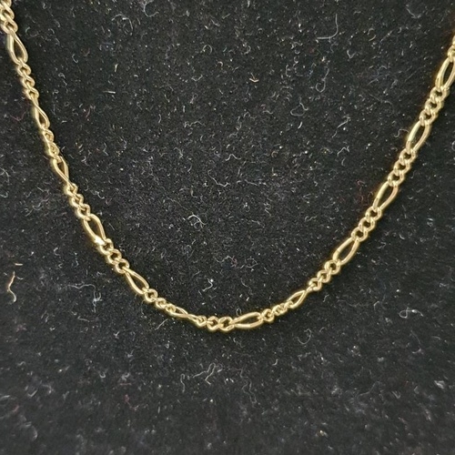 95 - 9ct Gold 19ins chain. 2.6 grams