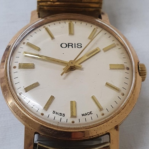 97 - Oris Vintage gold plated Swiss Gents Wristwatch