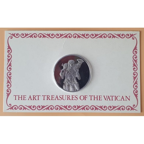 132 - The Art Treasures of the Vatican: The Good Shepherd - 1oz 925 Silver Proof Medallion