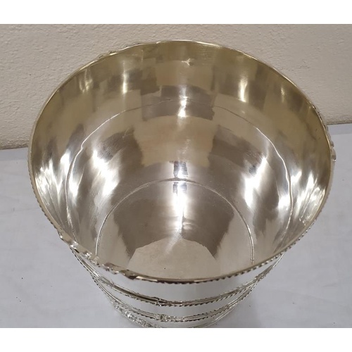 138 - Late 20th Century/Early 21st Century heavy Quality Silver Plated Champagne Bucket.