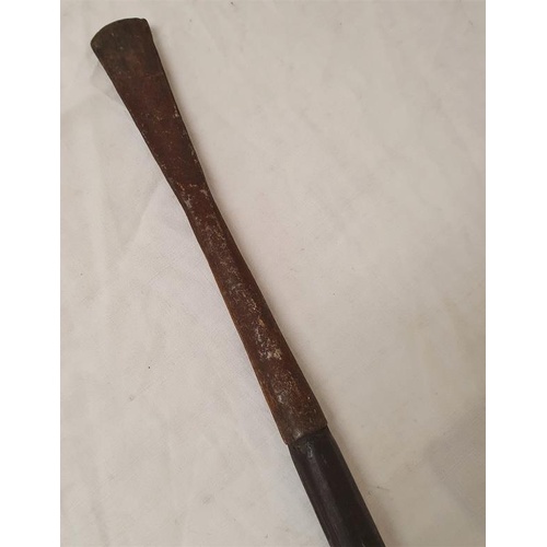 152 - 19th Century African Double Ended Spear, painted gallery No. 41