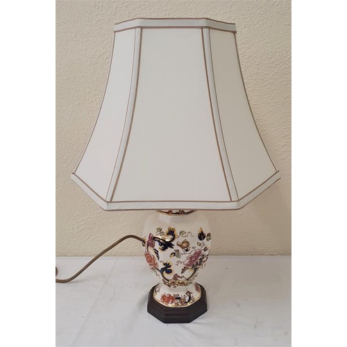 190 - Masons Mandalay Pattern Table Lamp and Shade