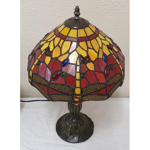 193 - Tiffany Design Table Lamp, c.18.5in tall