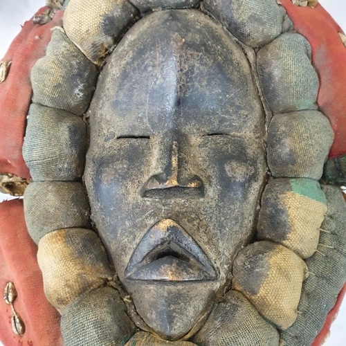 243 - Late 19th/Early 20th Century Tribal Mask (possibly South Seas), c.13 x 15in