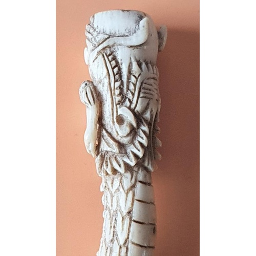 262 - Carved Ivory Cigarette Holder, possibly Chinese