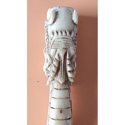 262 - Carved Ivory Cigarette Holder, possibly Chinese