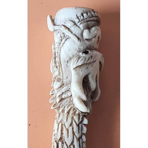 262 - Carved Ivory Cigarette Holder, possibly Chinese