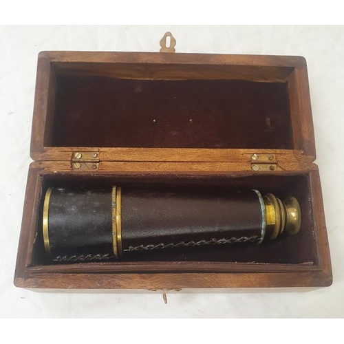 309 - Late 20th Century Boxed Brass Telescope