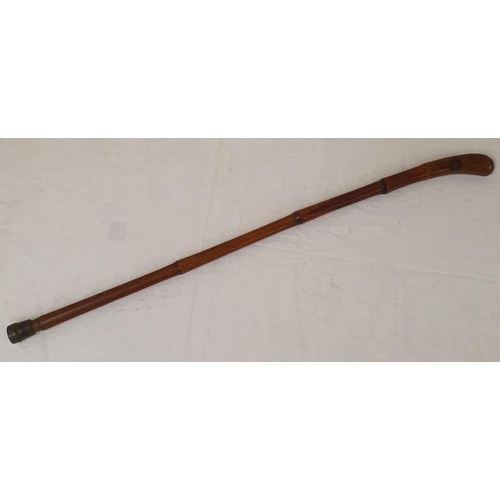 328 - Early 20th Century Bamboo Figured Walking Cane